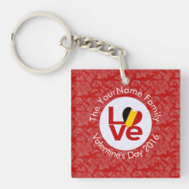 Personligen Belgium Red KÄRLEK Flagga