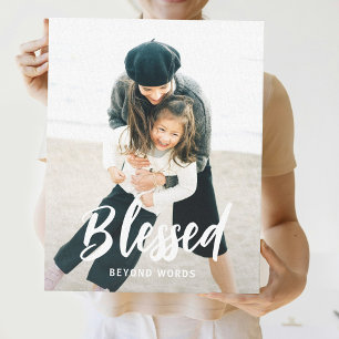 Personligen Beloved Caption Photo Wrapped Canvas