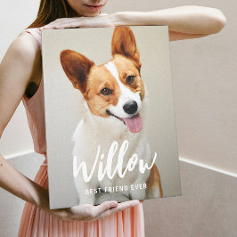 Personligen Beloved Caption Photo Wrapped Canvas