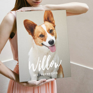 Personligen Beloved Caption Photo Wrapped Canvas