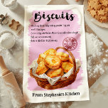 Personligen Beskär mottagare Kökshandduk<br><div class="desc">Ta med dig en bit hemmagad charm till ditt kök med personlig Biscuit Recipe kökshandduk. Med ett klassiskt kex är handduken både dekorativ och funktionell. Anpassa den med ditt namn eller ett speciellt meddelande,  skapar den som en perfekt för bagare eller ett fint tillägg till din köksdekoration.</div>