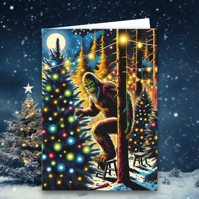 Personligen Bigfoot - roligt jul Helgkort (Skapare uppladdad)