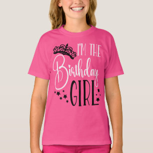 Personligen Birthday Girl Birthday Squad Matching T Shirt