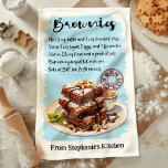 Personligen Bläddra recept Kökshandduk<br><div class="desc">Lägg till en söt beröring i köket med den här personligen Brownies Recipe kökshandduk. Anpassadet handduk är en perfekt för choklad älskare och hembakare. Anpassa den med ditt namn eller ett speciellt meddelande för att skapa ett unikt och praktiskt kökstillbehör,  idealiskt för presenting eller daglig använda.</div>
