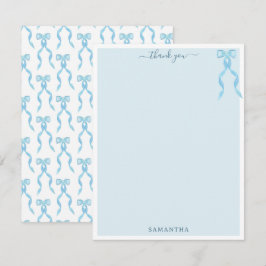Personligen Blått blå bas i finare Tack Kort