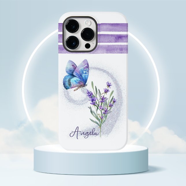 Personligen Blue Butterfly och Lavender (Skapare uppladdad)