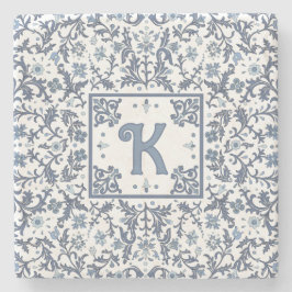 Personligen Blue Finare Blommigt Graphic Mönster Stenunderlägg