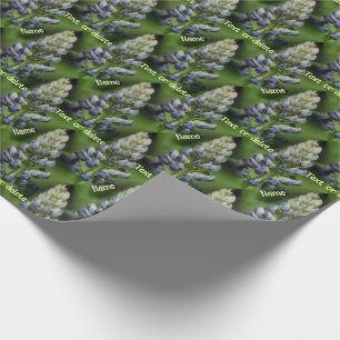 Personligen Blue Lupine Flower Nature Presentpapper