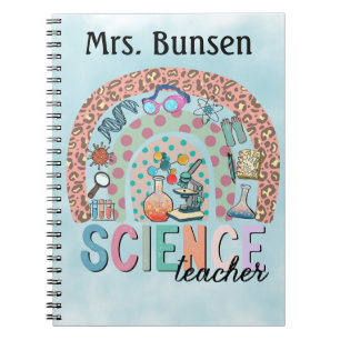Personligen Boho Science Thzed Rainbow Anteckningsbok