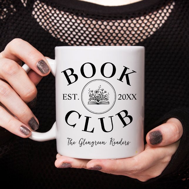 Personligen bok Älskare Bok Klubb Kaffemugg (Skapare uppladdad)