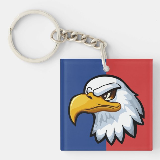 Personligen Bold Patriotic Tecknad Eagle (Framsidan)