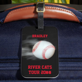 Personligen Boll Baseball Team Player Bagagebricka