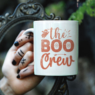 Personligen Boo Crew Orange Glitter Två-Tonad Mugg