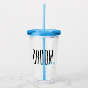 Personligen Bröllop i Brev i fetstil "Groom" Take Away Mugg