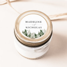 Personligen Bröllop i floden Gräs Runt Klistermärke