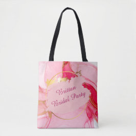 Personligen bröllopsfest Tote Bag Bag Tygkasse