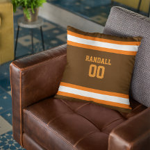 Personligen Brown, Orange & White Football Team