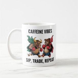 Personligen Bull och Bear Kaffemugg