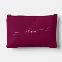 Personligen Burgundy Red i minimalistisk Classy Ch