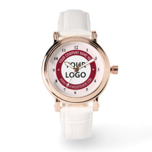 Personligen Business Logotyp and Text Watch Armbandsur