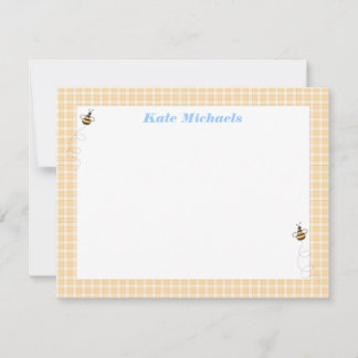 Personligen Busy Bees Stationery Anteckningskort