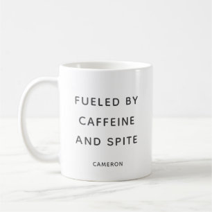 Personligen Caffeine Spite Snarky Sarcastic Humor Kaffemugg