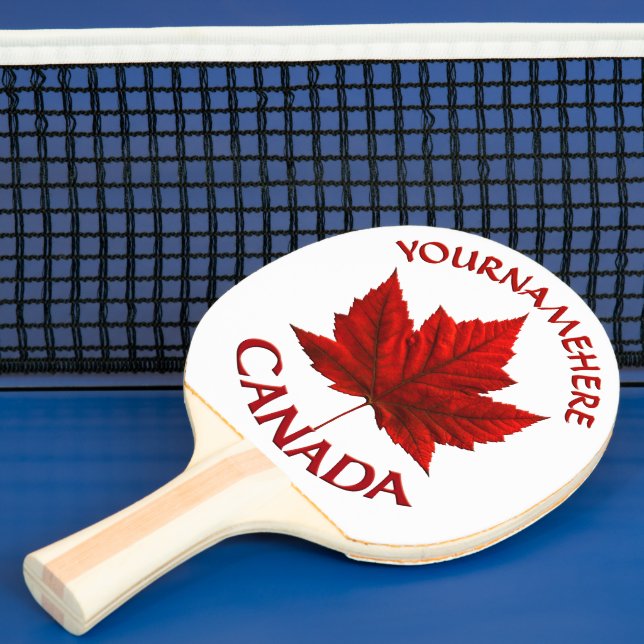 Personligen Canada Maple Löv Ping Pong Paddles Pingisracket (Insitu)