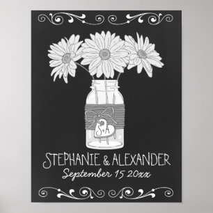 Personligen Chalkboard Mason Burk Poster