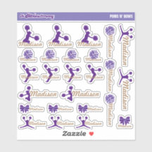 Personligen Cheerwriter Pom Labels | Skolor