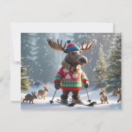 Personligen Christmoose och Friends jul Vykort