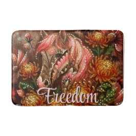 Personligen Chrysanthemums Blommigt  för Autumn Ho Badrumsmatta