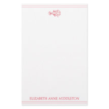 Personligen Coastal Preppy Red and White Lobster