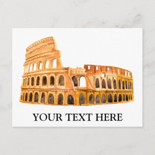 Personligen Coliseum Rom, Italien Vykort