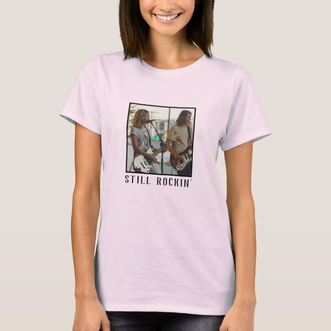 Personligen Cute Anpassningsbar Square Photo Ram T Shirt (Framsida)