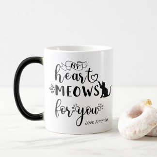Personligen Cute Cat Lover Gift Magisk Mugg
