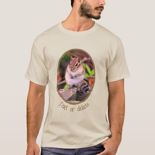 Personligen Cute Chipmunk Wildlife T Shirt (Framsida)