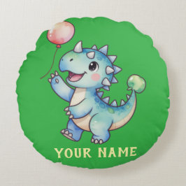 Personligen Cute Dino-Ankylosaurus Rund Kudde