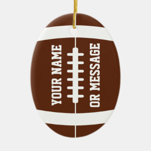 Personligen Cute Football Ornament