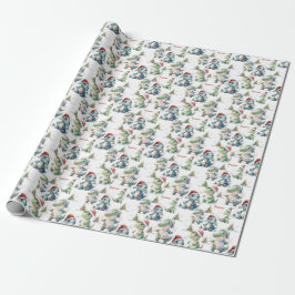 Personligen Cute Jul Dinosaur Presentpapper