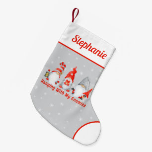 Personligen Cute julgruns Liten Julstrumpa