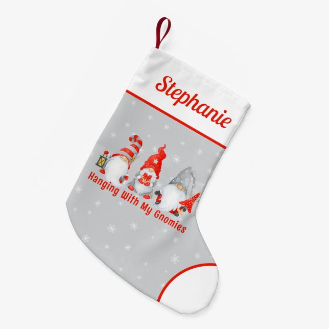 Personligen Cute julgruns Liten Julstrumpa (Framsidan (Hängande))