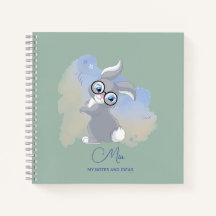 Personligen Cute Rabbit and Glasses