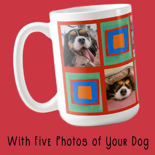 Personligen Cute Roligt Photo Gift for Hund Mamma Kaffemugg