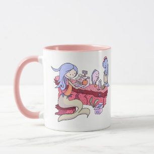 Personligen Cute Sjöjungfru Cashier Mugg