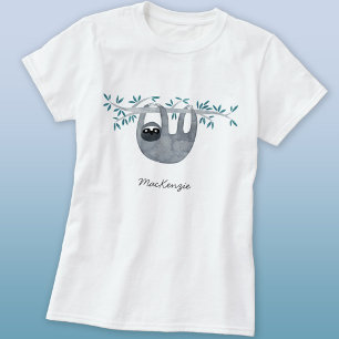 Personligen Cute Sloth T Shirt