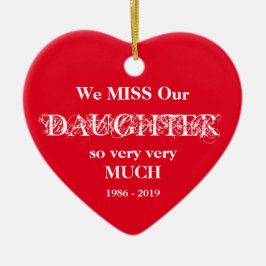 Personligen DAGUGHTER Jul Julgransprydnad Keramik