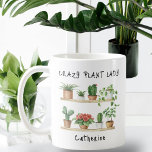 Personligen Dam i den funktionella Crazy Plant Kaffemugg<br><div class="desc">För växten älskare,  trädgårdsmästare eller botanist. Under den huvudsakliga utformningen kan denna roliga fabrik älskare mugg vara personlig med att lägga till ett namn eller välja annan text.</div>