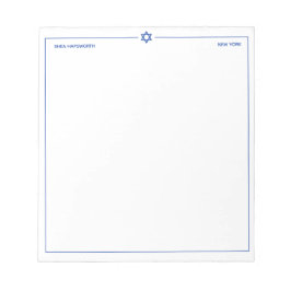 Personligen David 5,5 x 6 tum Anteckningsblock