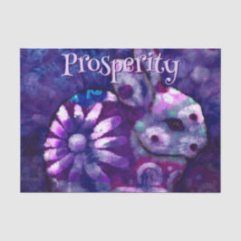 Personligen Decoupage för blommigt Bunny Rabbit