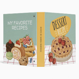 Personligen Dessert Cookbook Bakade varor, recept